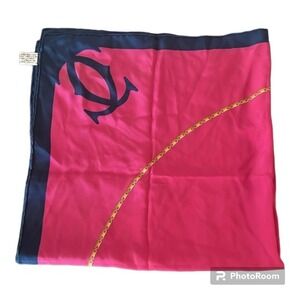 Cartier Pink‎ and Blue Scarf 30 X 30